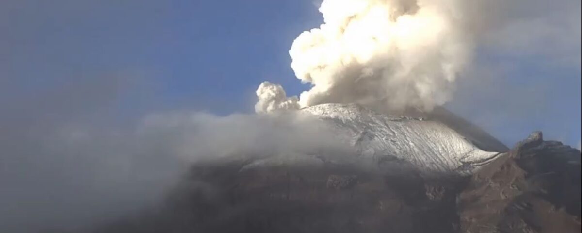 Baja a 14 exhalaciones el Popocatépetl - En la Loteria